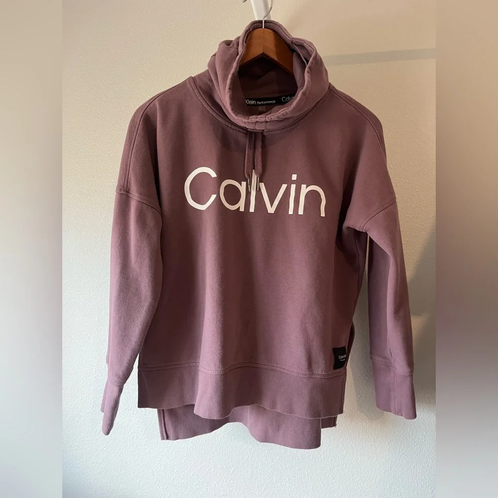 Calvin Klein Mauve women’s cowl neck sweatshirt - Picture 1 of 10